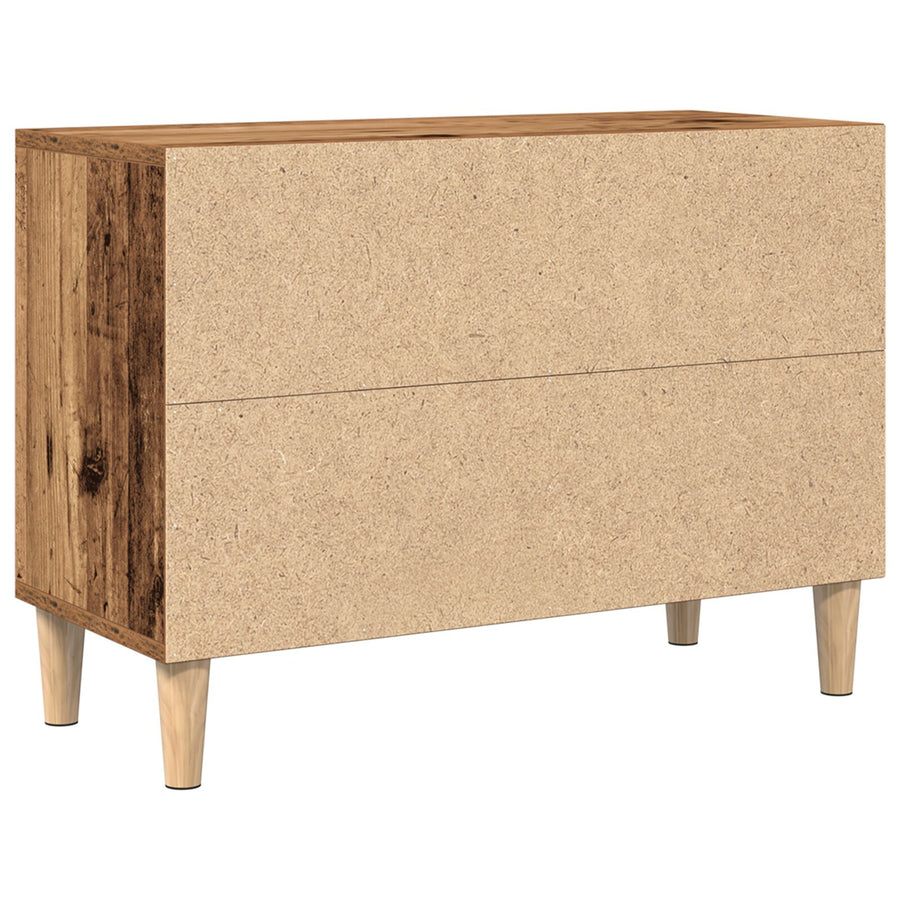 Tv-Meubel Met Houten Poot 69.5X30X50 Cm 69.5 cm Oude hout