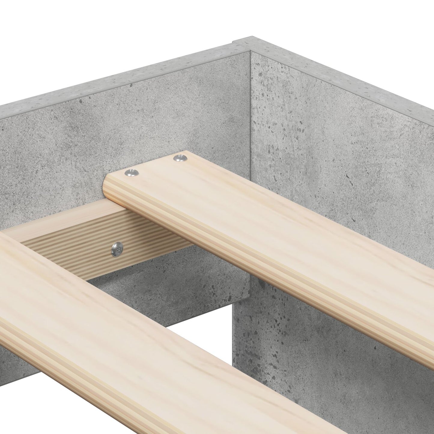 Opslagbedframe Betonnen Grijs 80X200 Cm