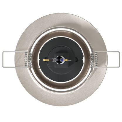 Lampen Set Van 24 Aluminium 9 Cm Ingebouwde Led-Lampen Zilver