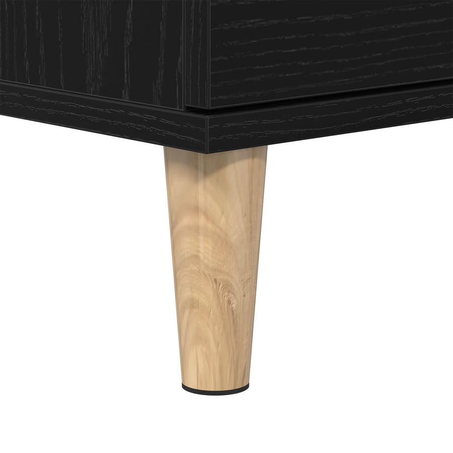 Waskast 80X33X60 Cm Geengineerd Hout Zwart eiken