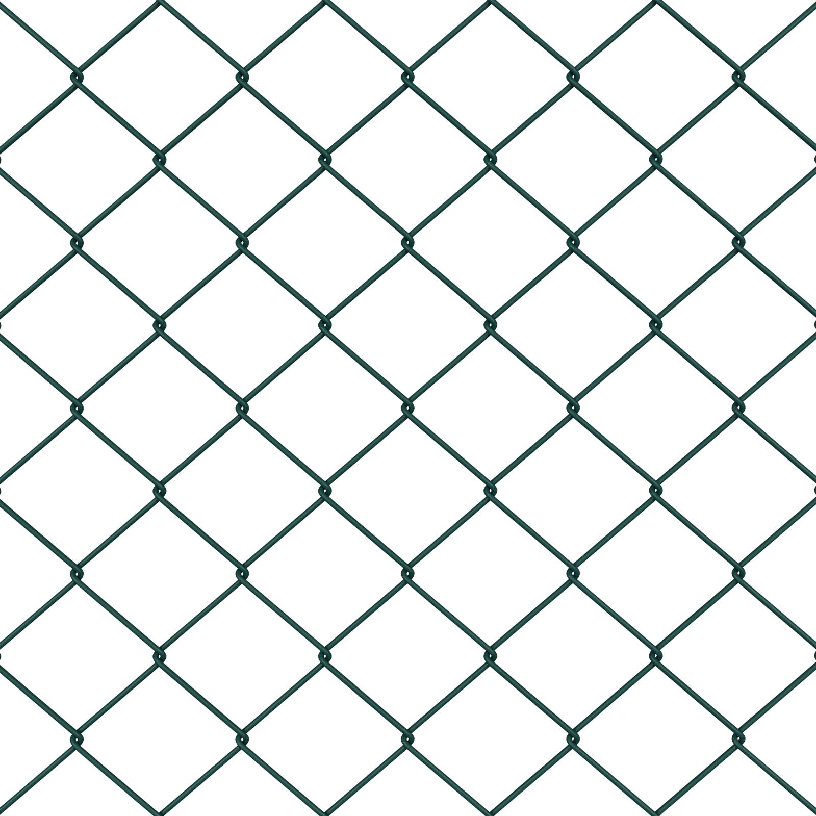 Kettinglinkhek Met 10 U-Posten Groen 0.6X10 M Staal