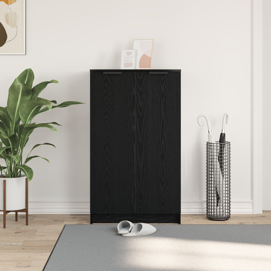 Schoenenkast 59X35X100 Cm Hout Zwart eiken