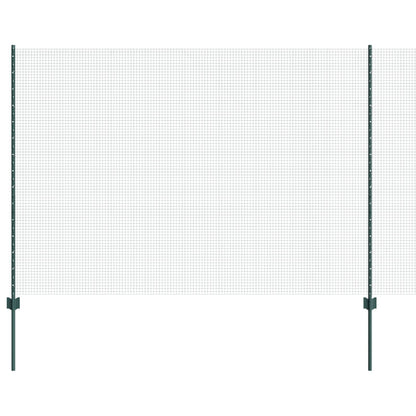 Gelaste Draadhek Met 11 U-Posts Groen 1.5X25 M Staal