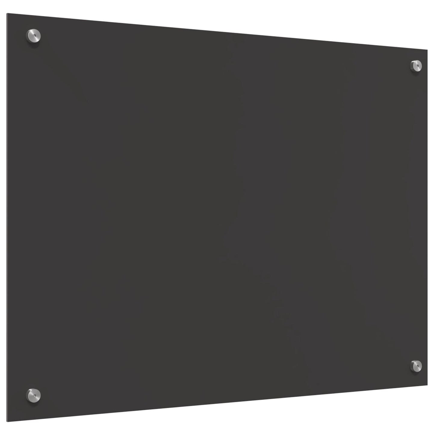 Keuken Achterwand In - 80X60X0.6 Cm Gehard Glas Donkergrijs 80 x 60 cm