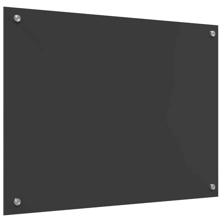 Keuken Achterwand In - 80X60X0.6 Cm Gehard Glas Donkergrijs 80 x 60 cm