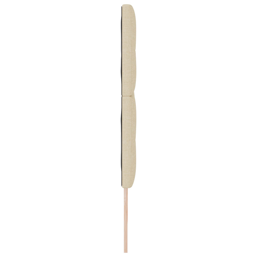 Hoofdbord Knopgeplooid Stof Crème 180 cm Hoog hoofdbord