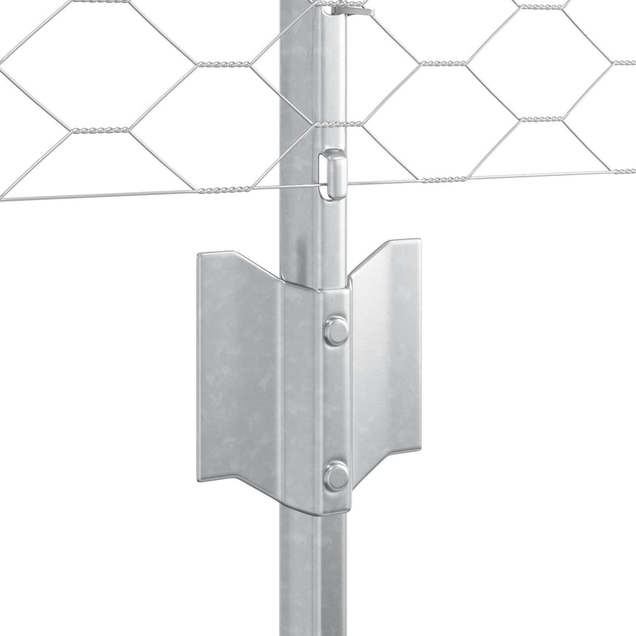 Afscheiding Posten 11 Stuks U-Kanaal 40 Cm Gegalvaniseerd Staal,  Hexagonale Afscheiding 0.4X50 M Gegalvaniseerd Staal