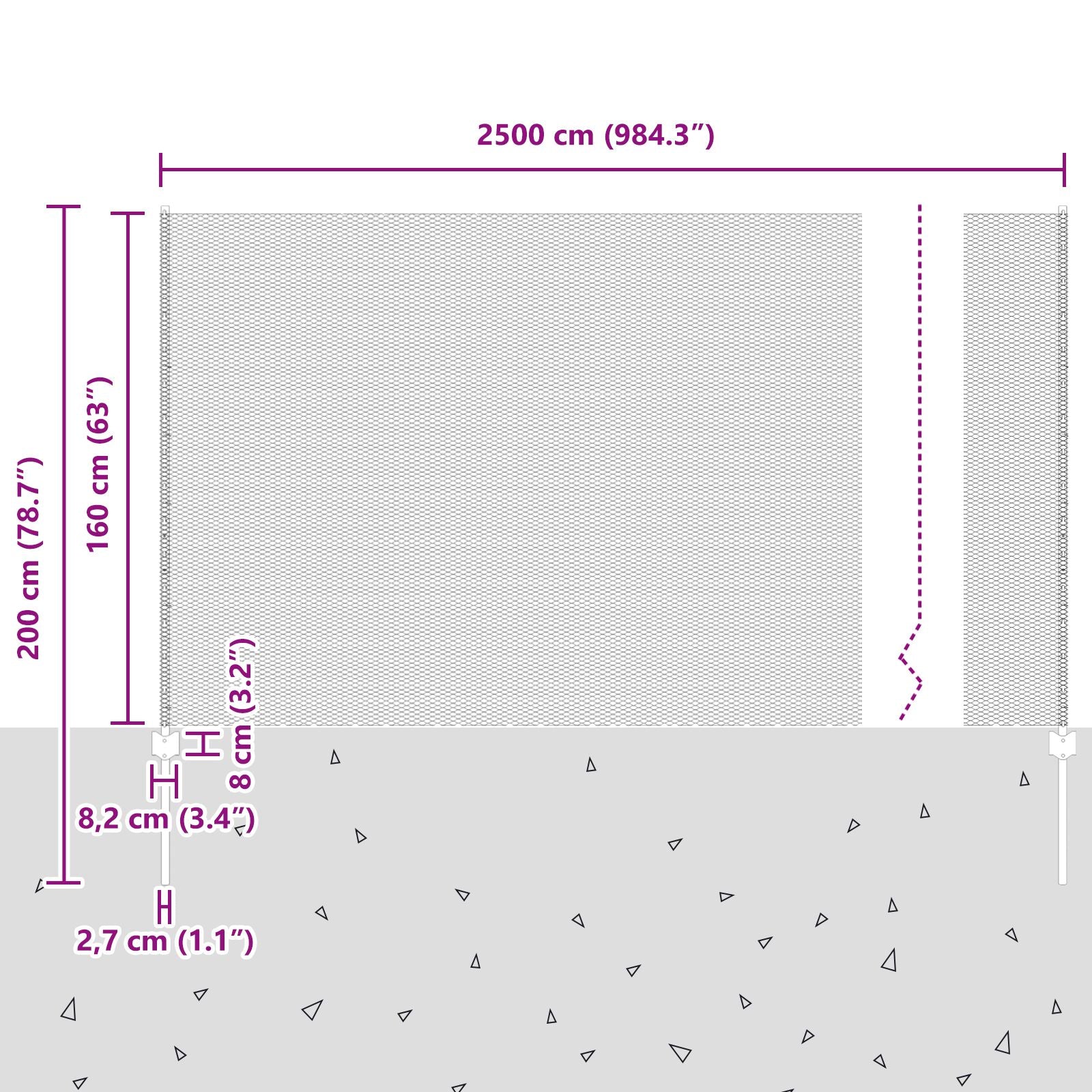 Hekpalen 11 Stuks U-Kanaal Groen 160 Cm Staal,  Hexagonaal Hek Groen 1,6X25 M Staal