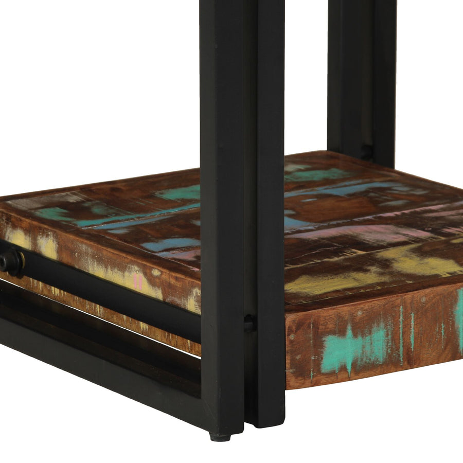 Nachtkastjes 2 Stuks 40 x 40 x 50 cm Massief Gerecycled Hout
