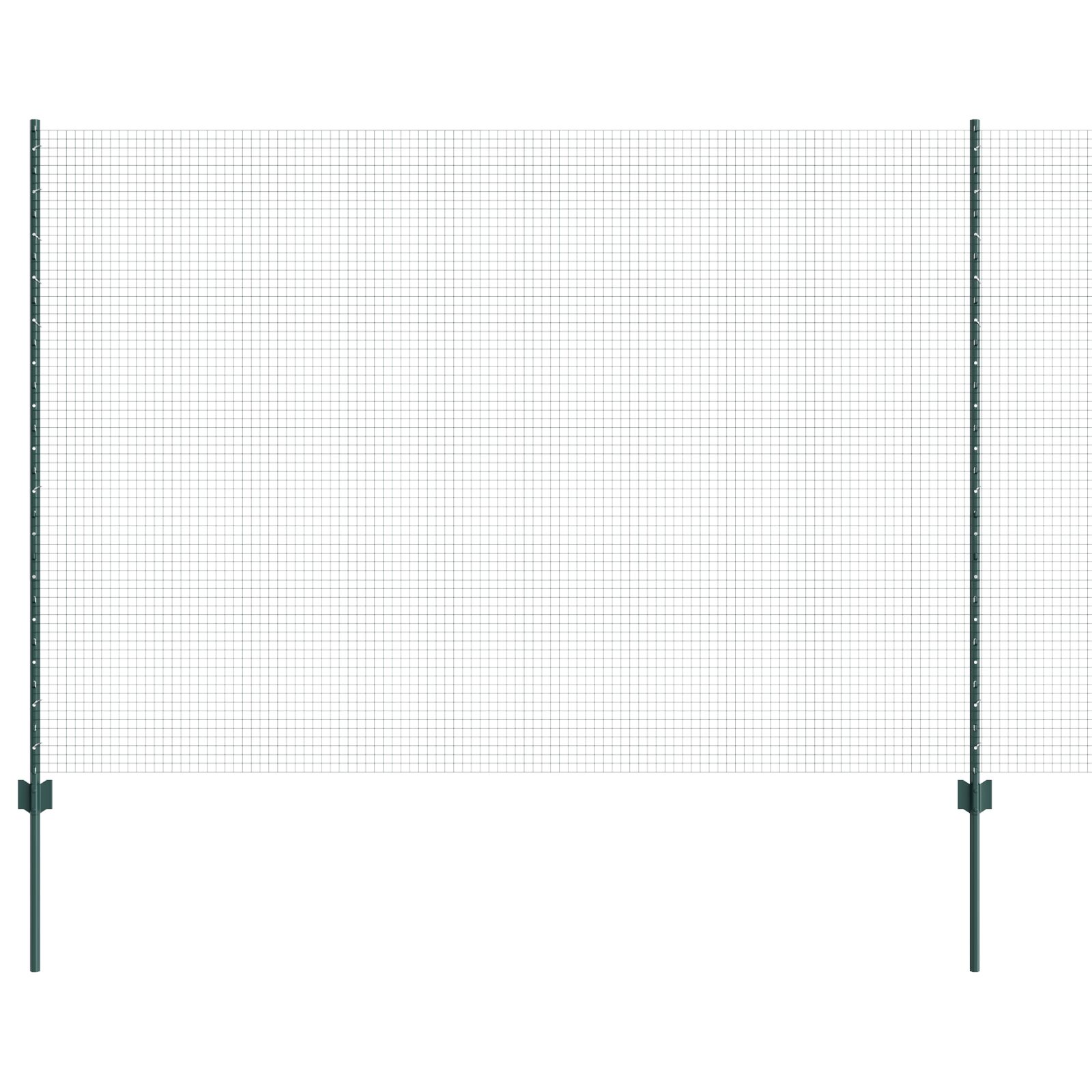 Gelast Draadhek Met 11 U Posts Groen 1.5X25 M Staal