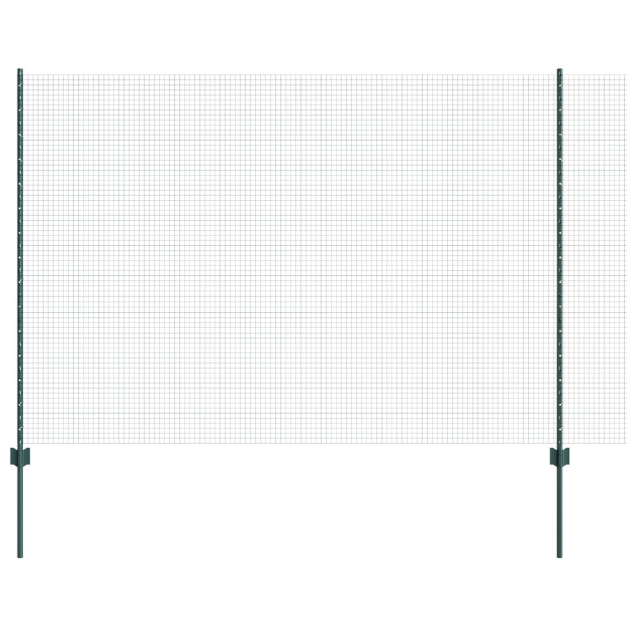 Gelast Draadhek Met 11 U Posts Groen 1.5X25 M Staal