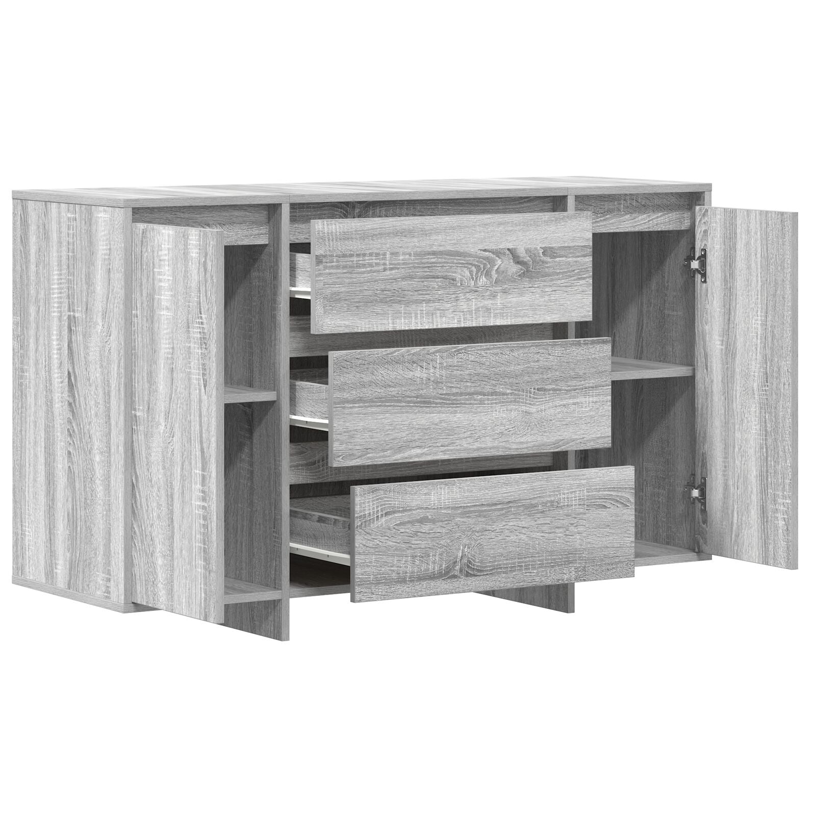 Dressoir Grijs Sonoma Gefabriceerd Hout Dressoir Rechthoekig