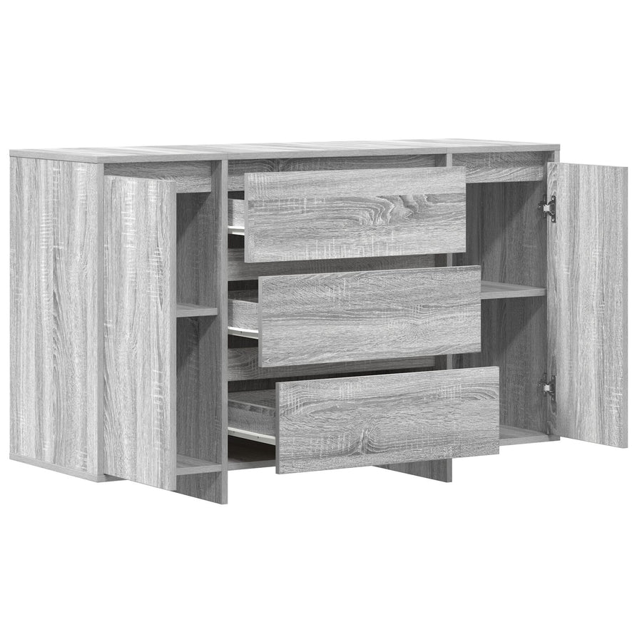 Dressoir Grijs Sonoma Gefabriceerd Hout Dressoir Rechthoekig