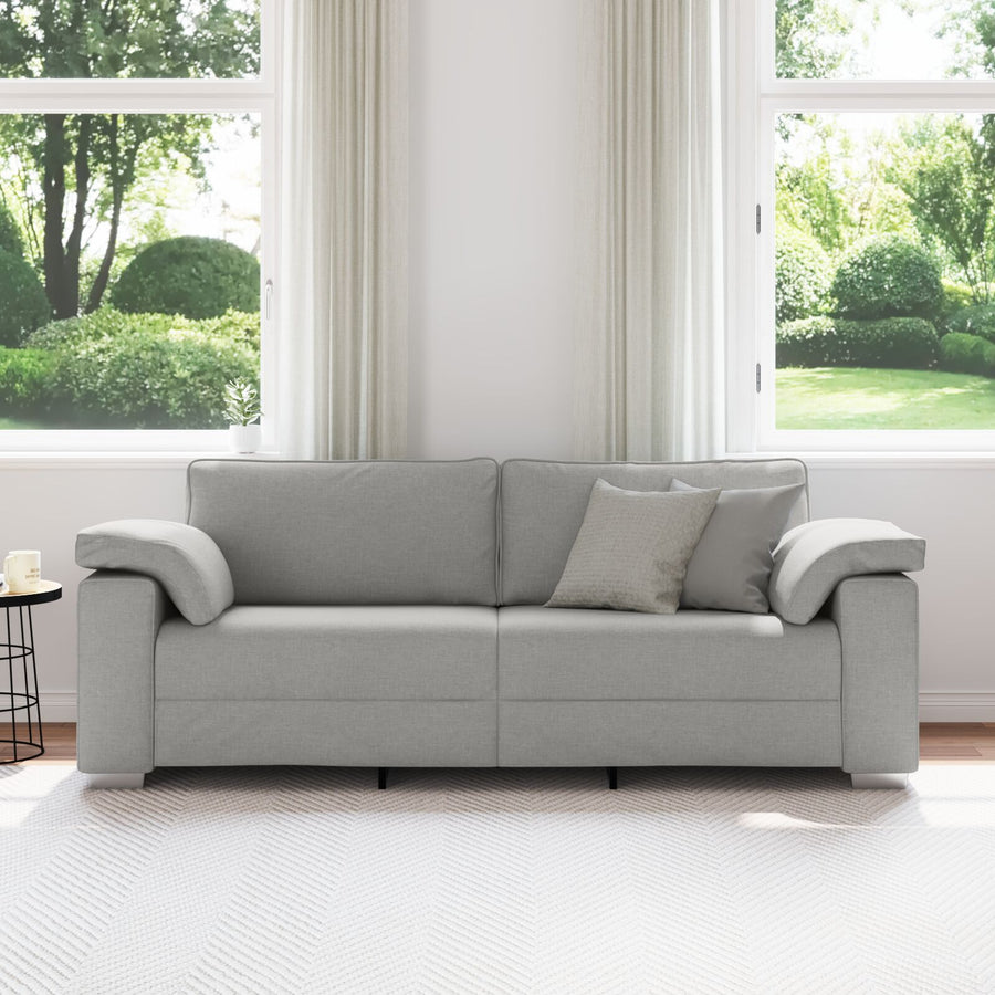 3-Zitsbank Cloud Grijs Stof Wolk grijs 178 cm
