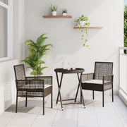 Bistro tuinset 3 delig polyrattan bruin