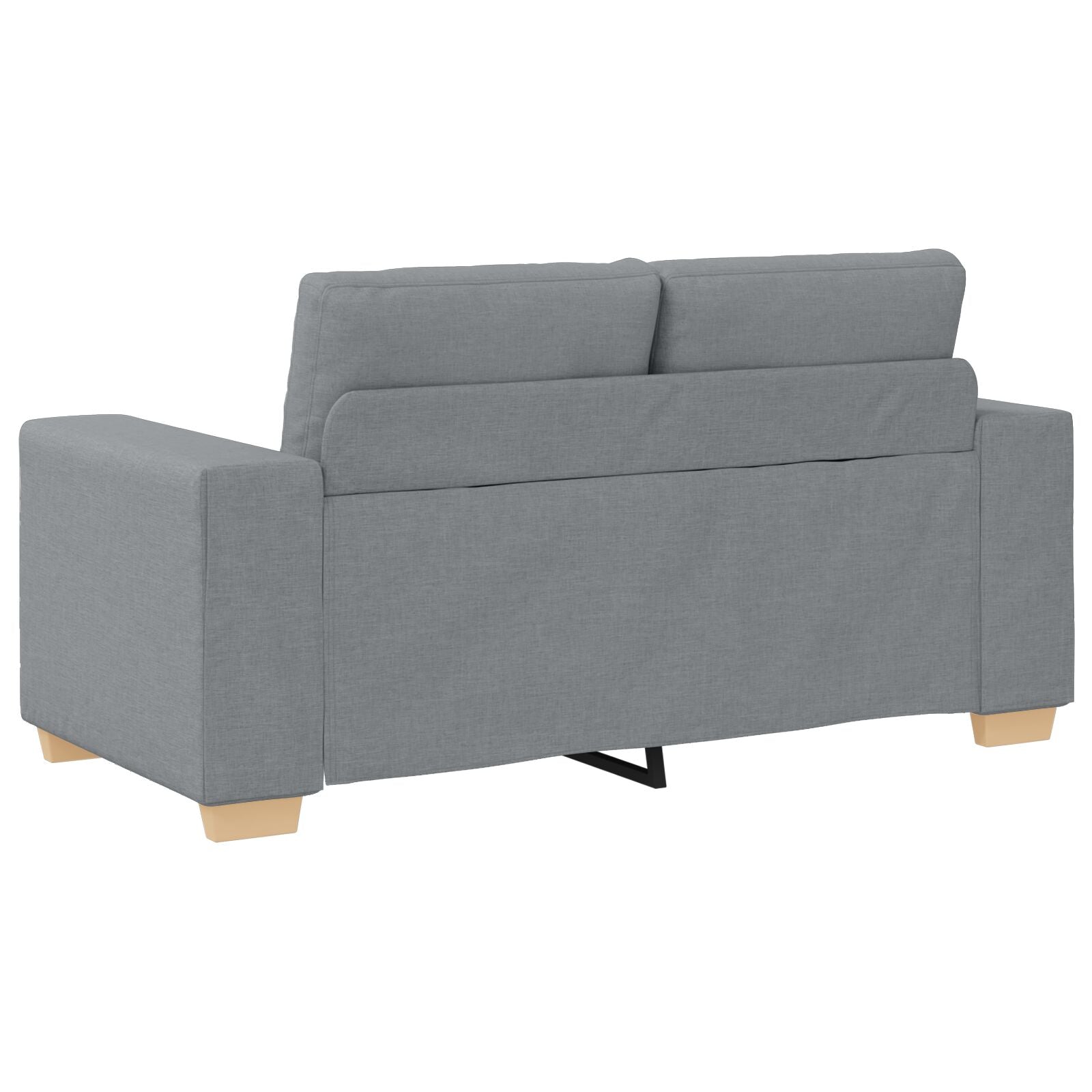 3-Delige Sofa Set Met Kussens Stof Lichtgrijs