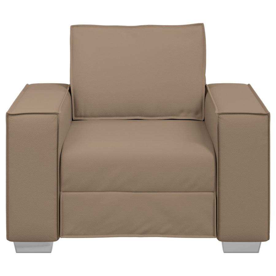 Fauteuil Kunstleer Cappuccino 59 cm