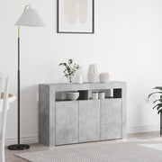 Dressoir 116x30x75 cm beton grijs engineered wood