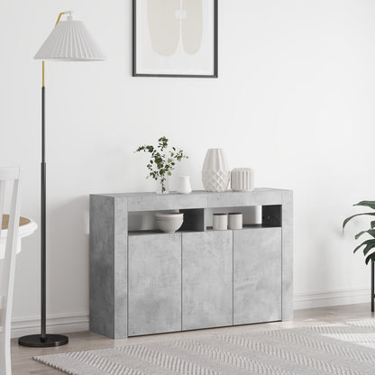 Sideboard Engineered Hout 116 X 30 X 75 Cm Beton grijs