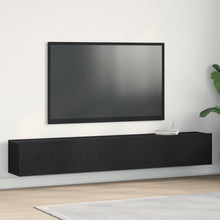 Tv-Kasten 2 Stuks Zwart Eiken 100X30X30 Cm Bewerkt Hout