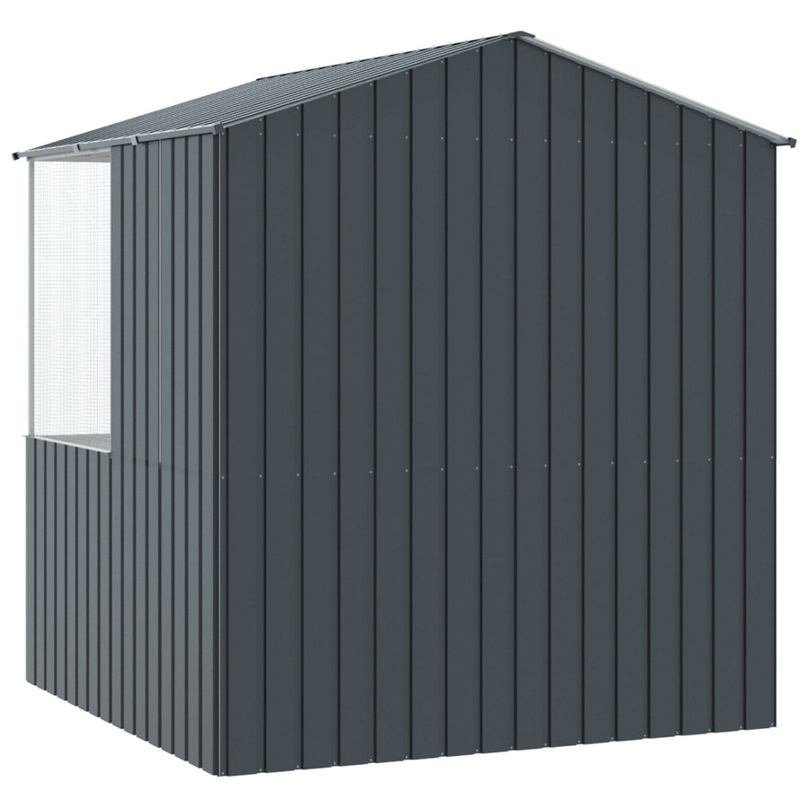 Vogelkooi Antraciet 215X78X200 Cm Ge Galvaniseerd Staal