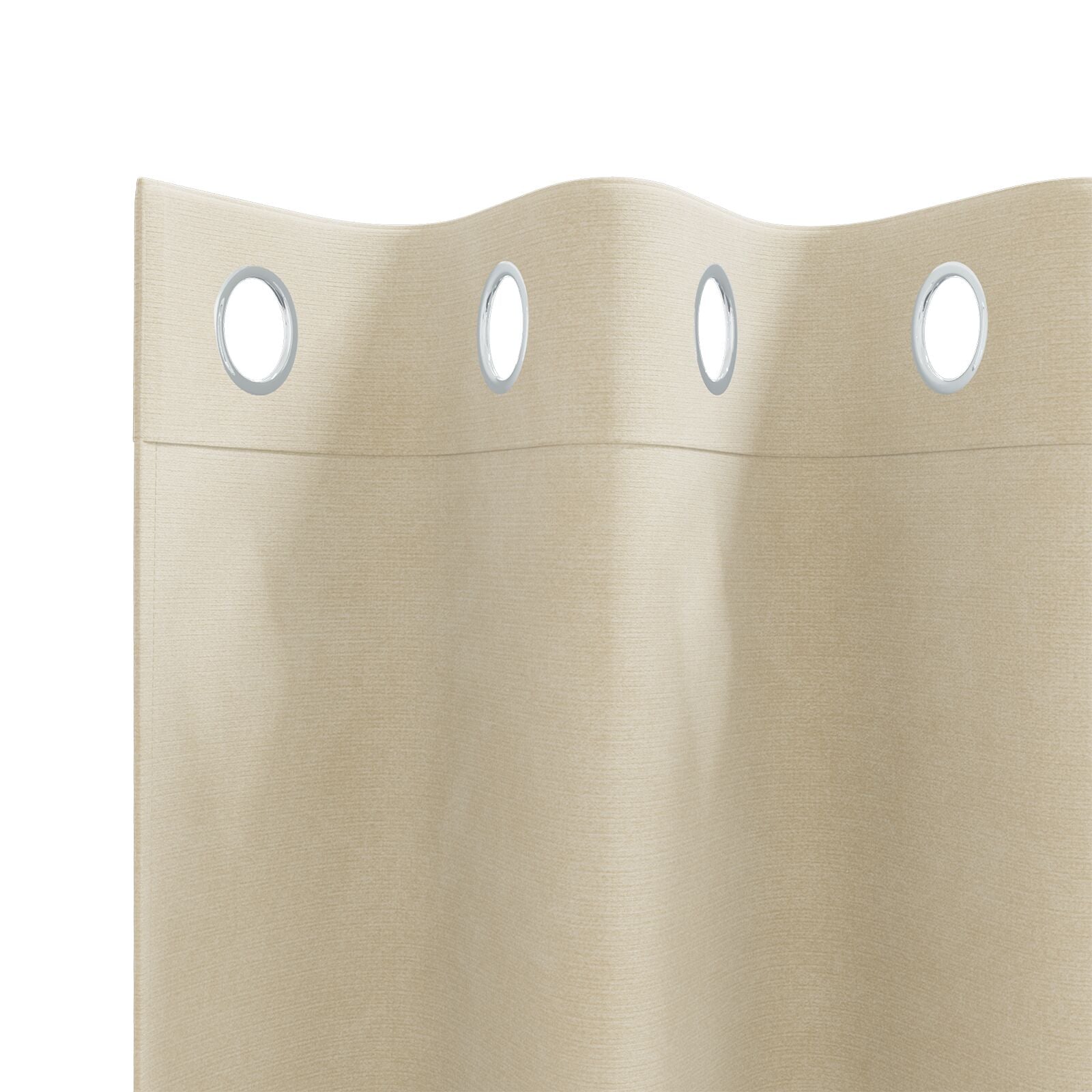 Blackout Gordijnen 2 Stuks Velours Crème 140 x 175 cm met oogjes