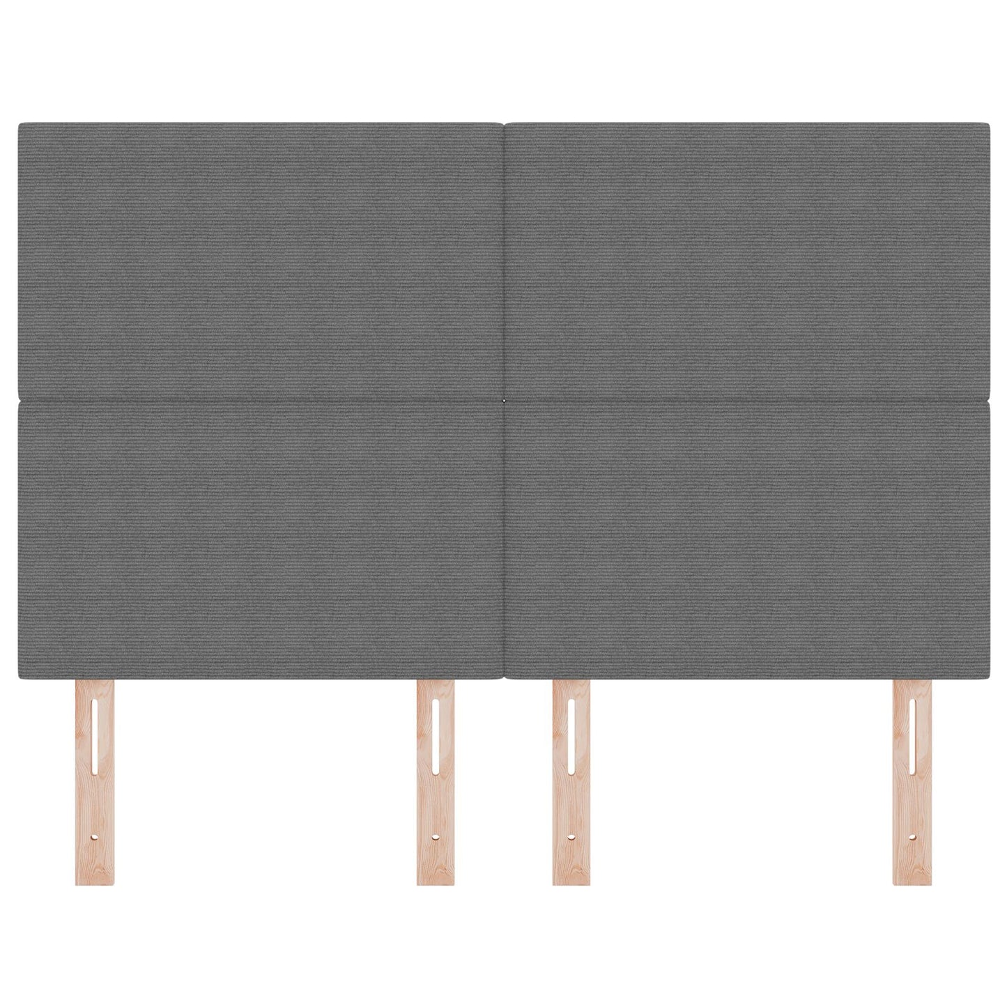 Hoofdbord Eenvoudig Design Corduroy Stof Lichtgrijs 160 cm Hoog hoofdbord