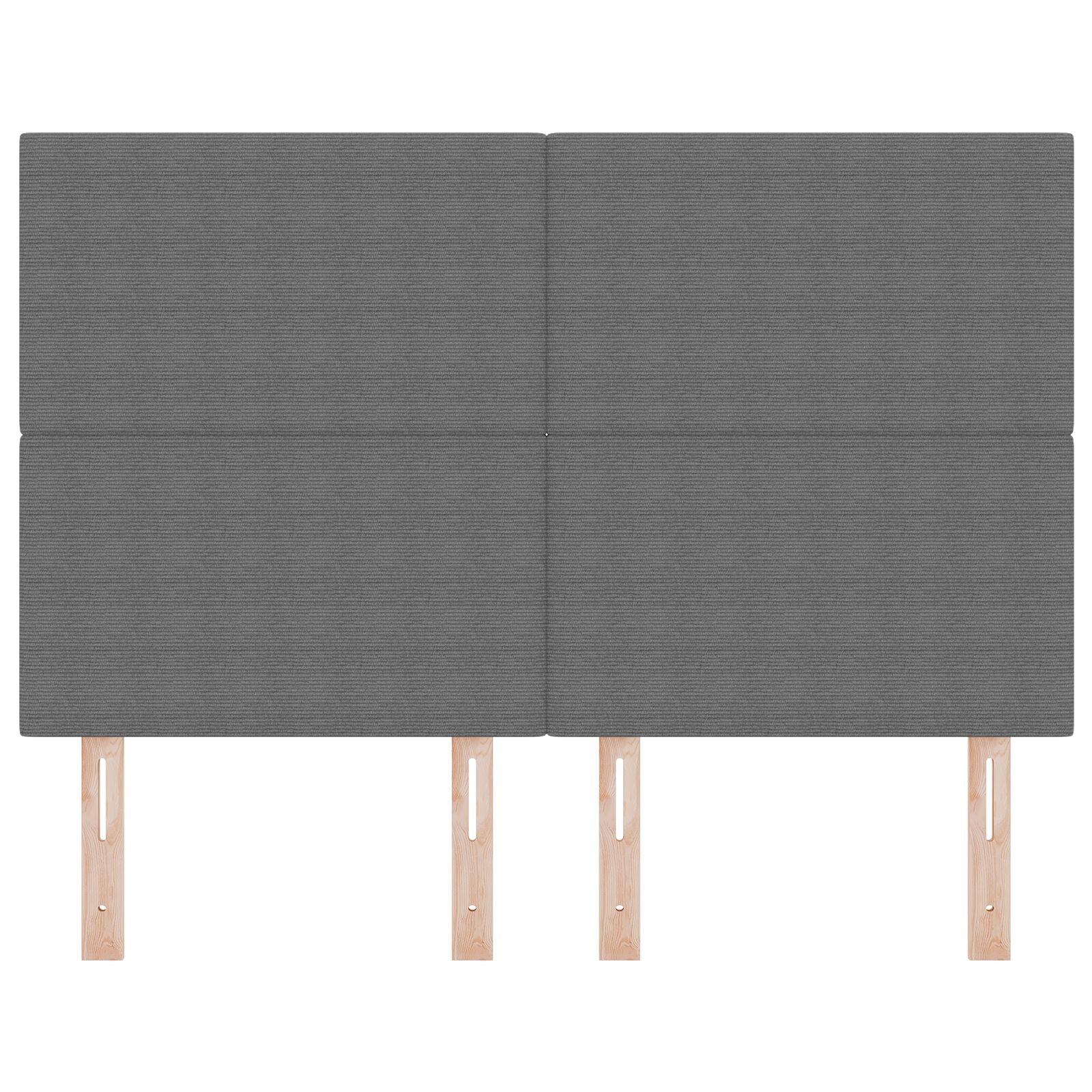 Hoofdbord Eenvoudig Design Corduroy Stof Lichtgrijs 160 cm Hoog hoofdbord
