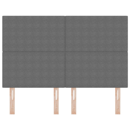Hoofdbord Eenvoudig Design Corduroy Stof Lichtgrijs 160 cm Hoog hoofdbord