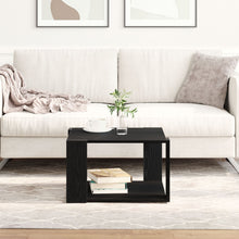 Salontafel Zwart Eiken 85X55X31 Cm Bewerkt Hout