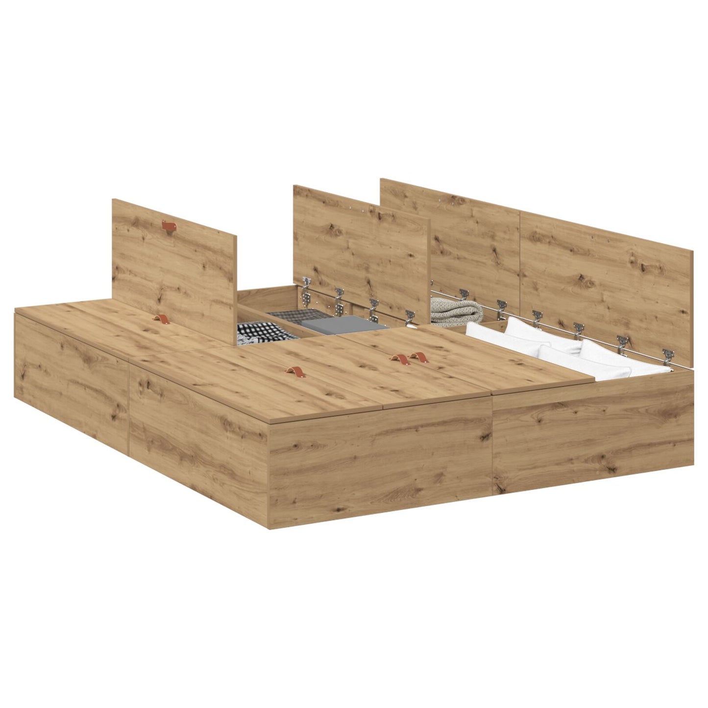 Opbergbedframe Artisan Eiken 150 x 200 cm
