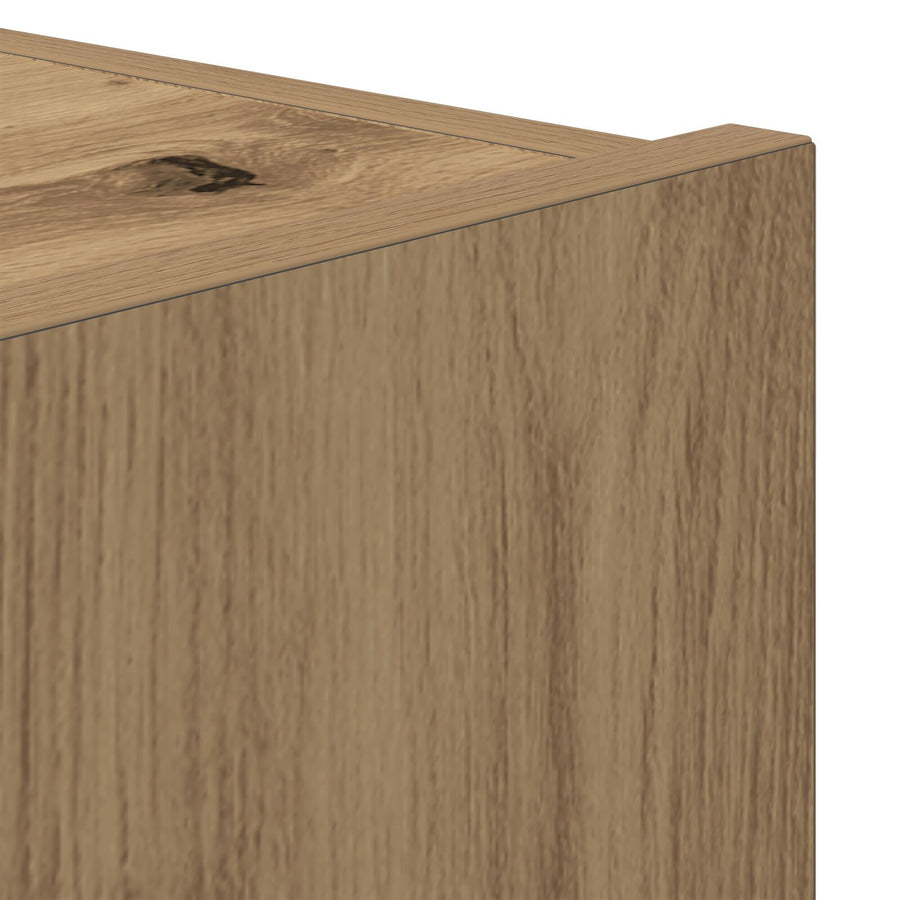 Tv Wandmeubels Met Led-Verlichting 2 Stuks Artisan Eiken 80X35X31 Cm