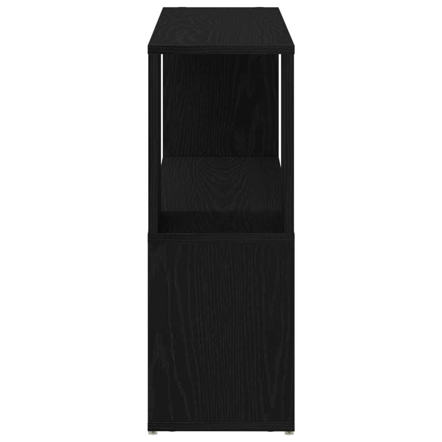 Boekenkast Hoge Kwaliteit Hout Zwart eiken 100 x 24 x 63 cm