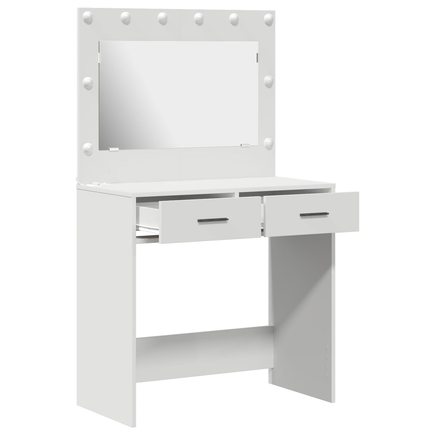 Kaptafel Met Led Lichten - , Wit 78,5 x 41 x 135 cm