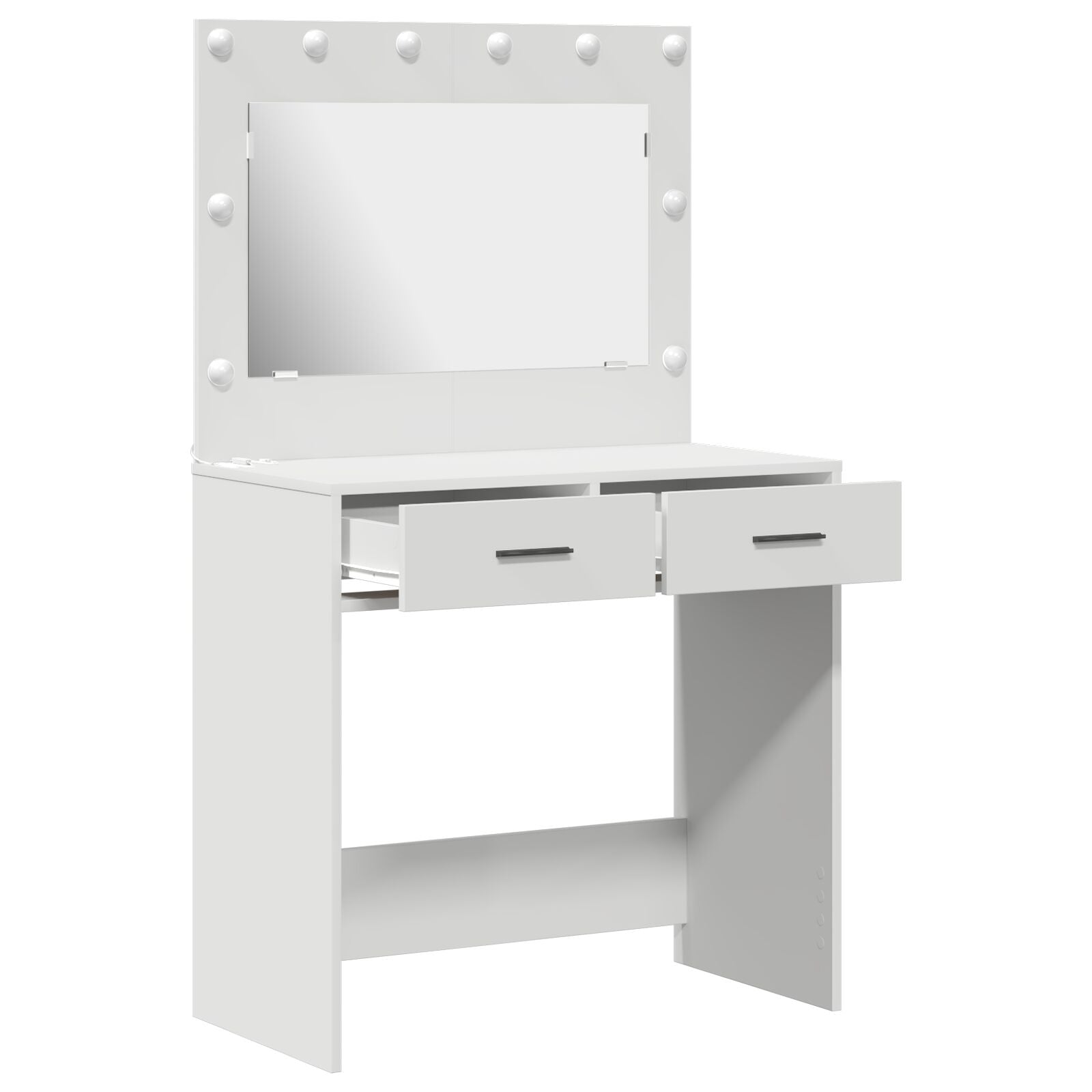 Kaptafel Met Led Lichten - , Wit 78,5 x 41 x 135 cm