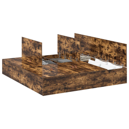 Opslagbed Smoked Oak Gerookt Eiken 200 x 200 cm