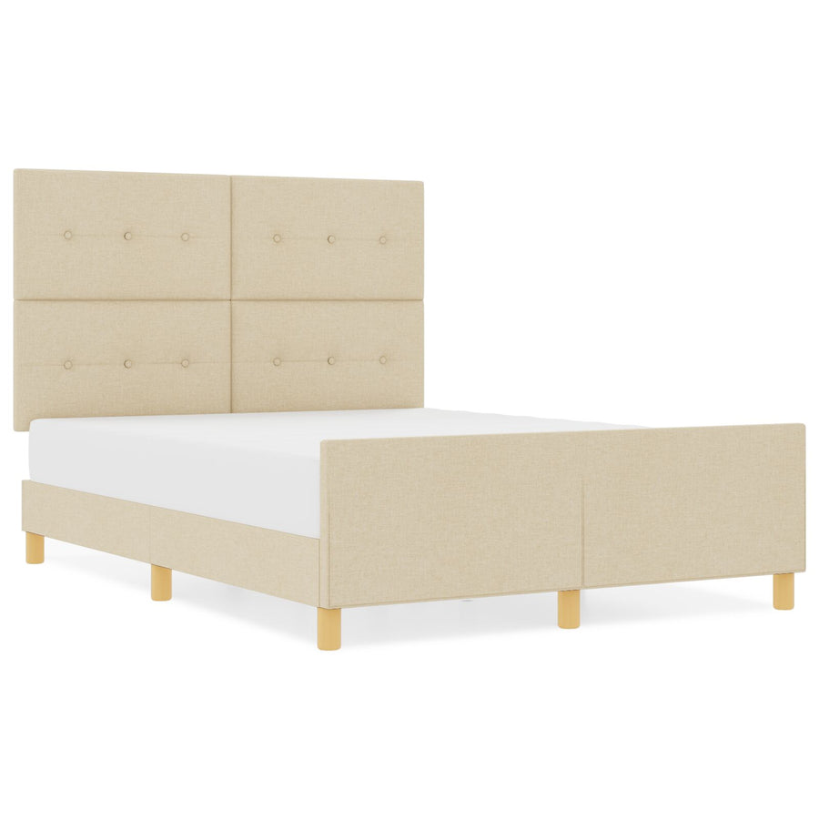 Bedframe Crème 140X200 Cm Stof Crème