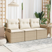 Tuinset poly rattan 3-delig beige
