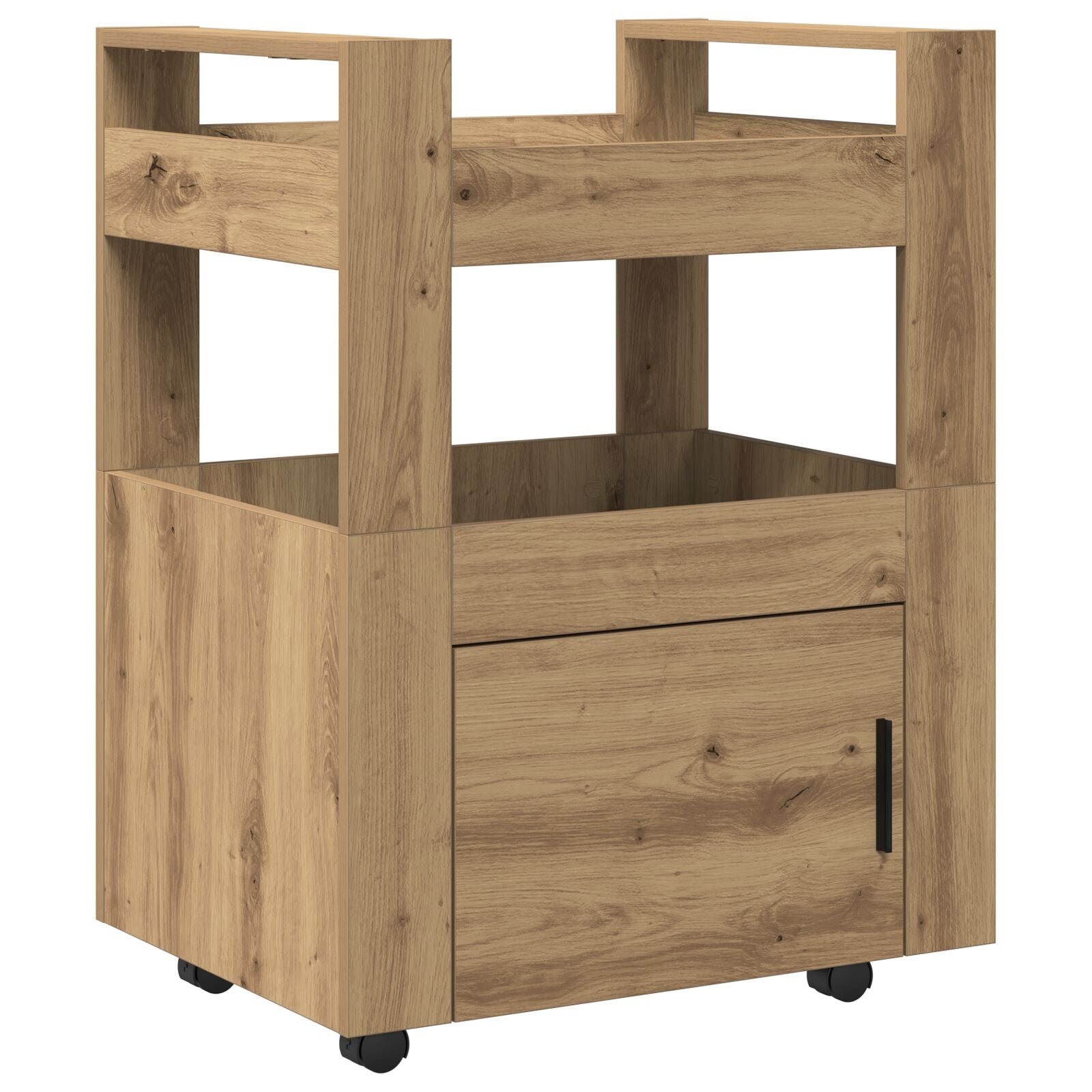 Keuken Trolley 60X45X80 Cm Bewerkt Hout Artisan eiken