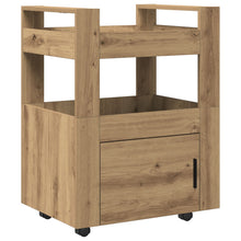 Keuken Trolley 60X45X80 Cm Bewerkt Hout Artisan eiken
