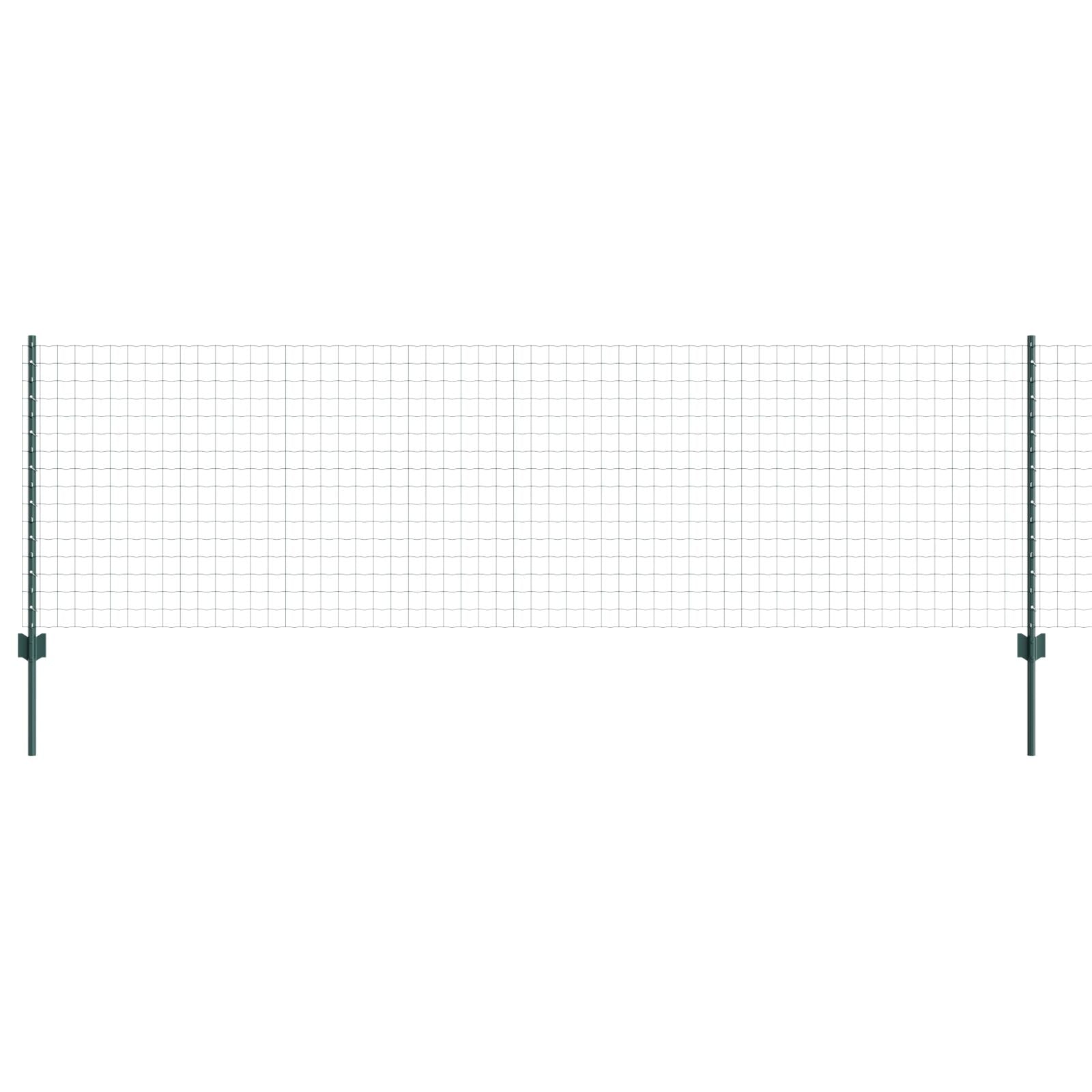 Eurohek Met 5 U-Palen Groen 0.8X10 M Staal