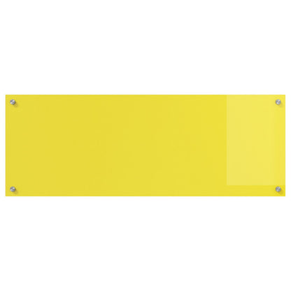 Keuken Achterwand 110X40X0,6 Cm Sterk Glas Geel 110 x 40 cm