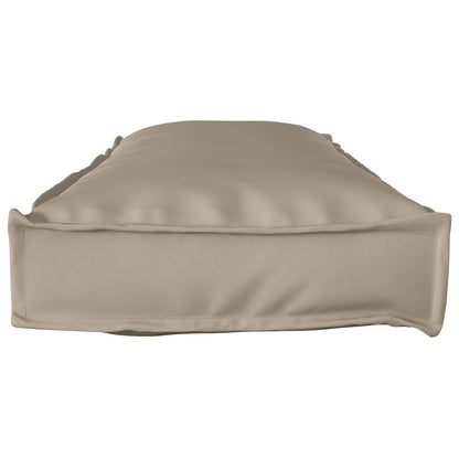 Pallet Kussen Voor Bank Taupe 120X40X8 Cm Oxford Stof
