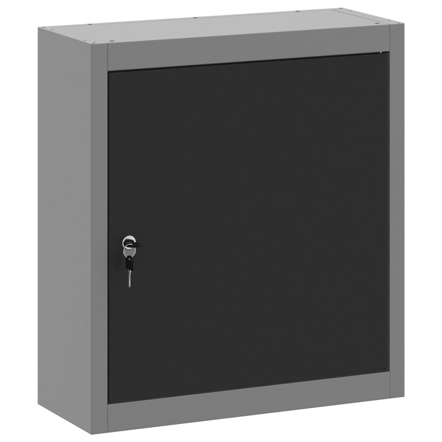 Gereedschapskast Muurmontage 50X20X55 Cm Staal 50 cm Zwart en grijs Muurkast