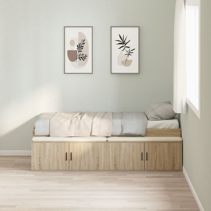 Opslag Bedframe Sonoma Eiken 75X190 Cm