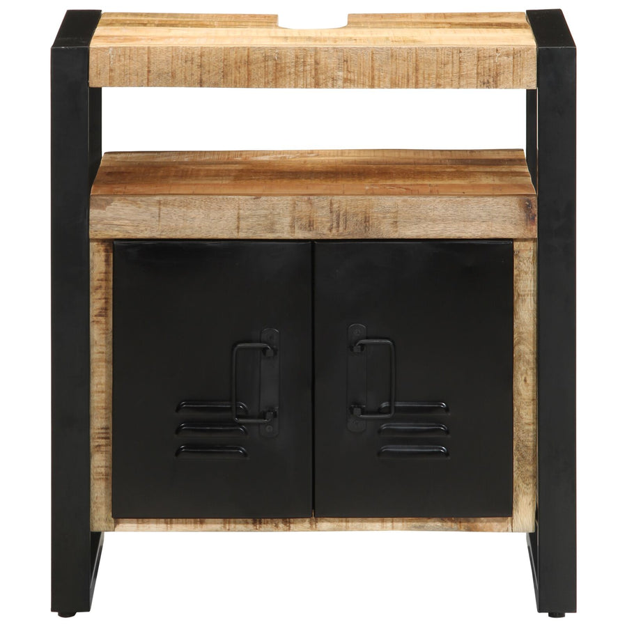 Badkast 55X35X60 Cm Massief Ruw Hout Massief ruw mangohout