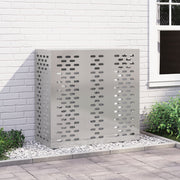 Airconditioner hoes 110x50x105 cm roestvrij staal zilver
