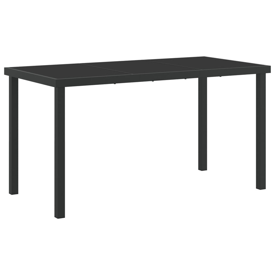 Set Van 3 Zwart Pe Riet En Gepoedercoat Staal 54X62.5X89 Cm
