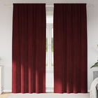 Verduisterende gordijnen 2 stuks wijnrood 140x225 cm polyester