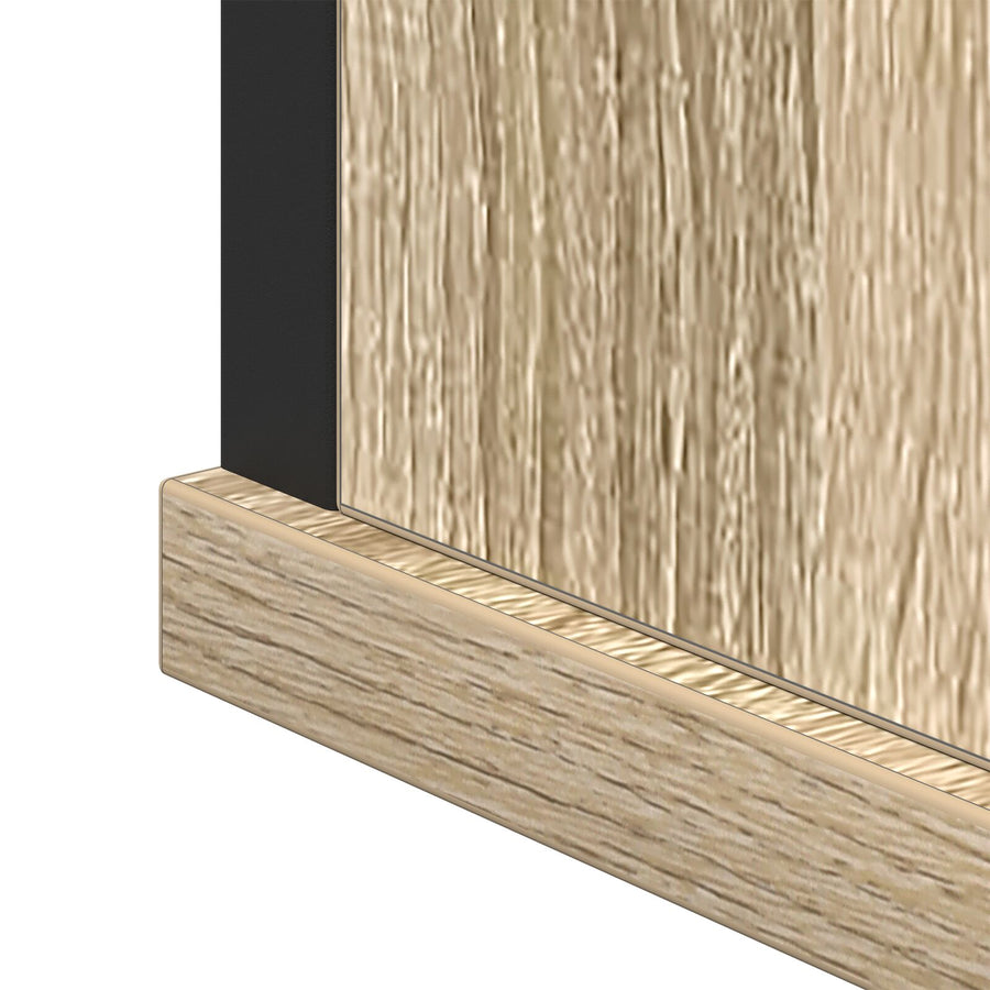 Spiegelkast Natuurlijke Eik Spaanplaat, Glas, Metaal Medium